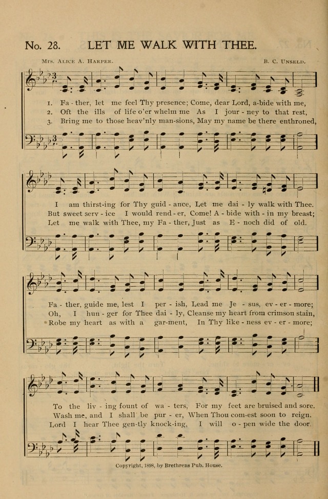 Gospel Songs and Hymns No. 1: for the sunday school, prayer meeting, social meeting, general song service page 28