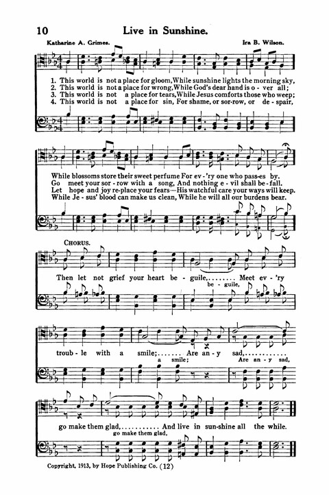 Gospel Songs for Men: a Collection of Quartets and Choruses for Male Voices page 10
