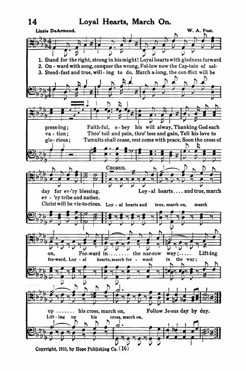 Gospel Songs for Men: a Collection of Quartets and Choruses for Male Voices page 14