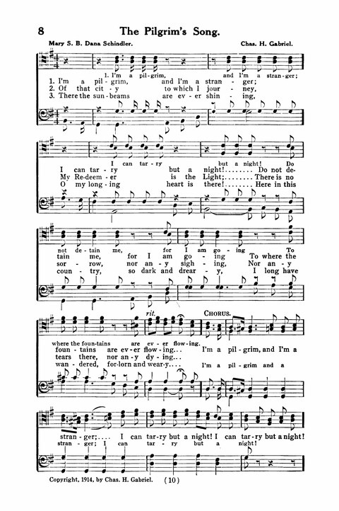 Gospel Songs for Men: a Collection of Quartets and Choruses for Male Voices page 8