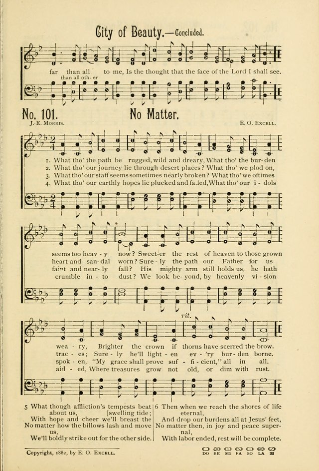 The Gospel in Song: combining "Sing the Gospel", "Echoes of Eden", and Other Selected Songs and Solos for the Sunday school page 101