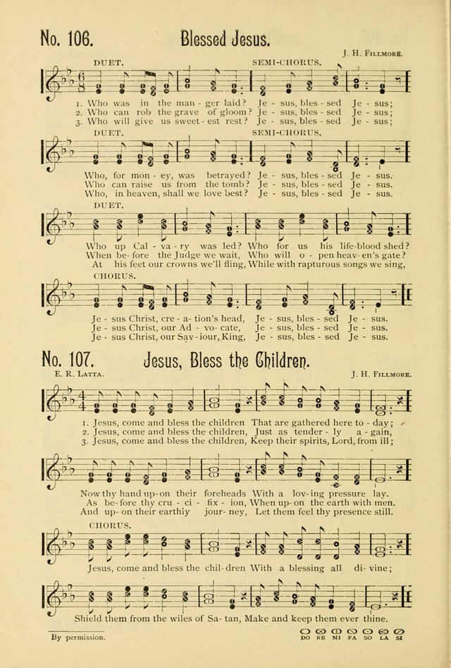The Gospel in Song: combining "Sing the Gospel", "Echoes of Eden", and Other Selected Songs and Solos for the Sunday school page 106