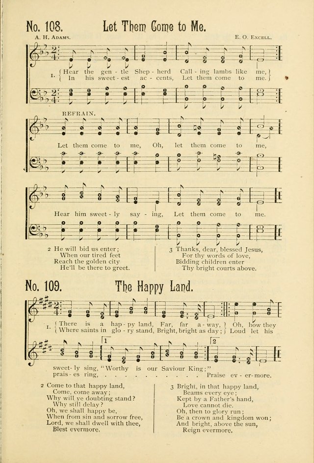 The Gospel in Song: combining "Sing the Gospel", "Echoes of Eden", and Other Selected Songs and Solos for the Sunday school page 107
