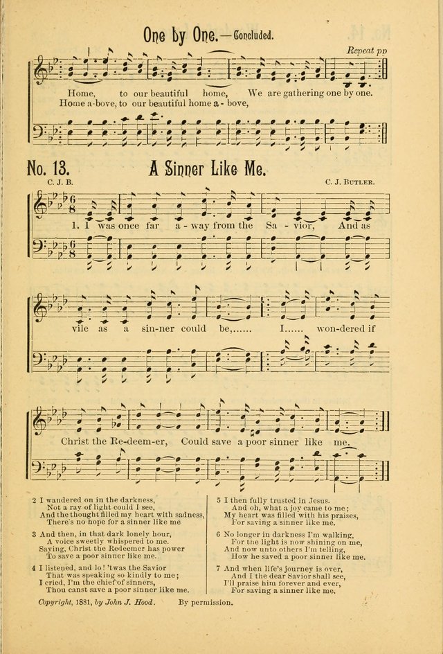 The Gospel in Song: combining "Sing the Gospel", "Echoes of Eden", and Other Selected Songs and Solos for the Sunday school page 13