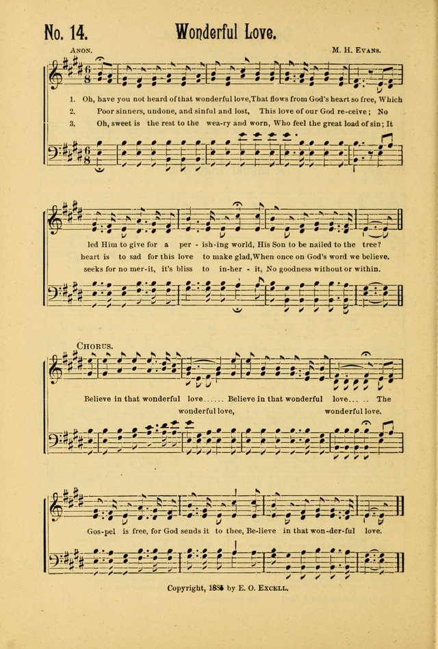 The Gospel in Song, combining Sing the Gospel, Echoes of Eden, and Other Selected Songs and Solos page 14
