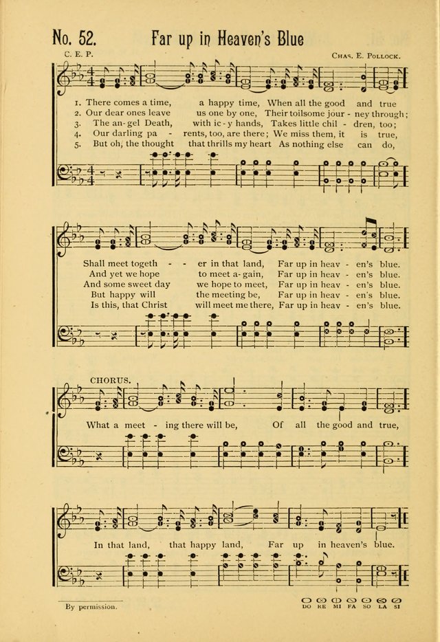 The Gospel in Song: combining "Sing the Gospel", "Echoes of Eden", and Other Selected Songs and Solos for the Sunday school page 52