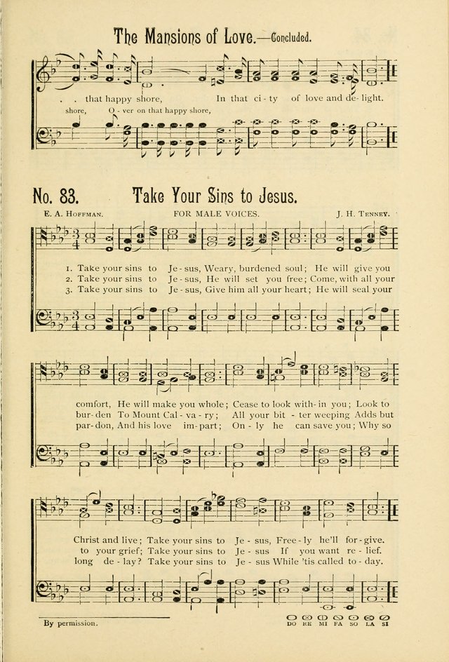 The Gospel in Song: combining "Sing the Gospel", "Echoes of Eden", and Other Selected Songs and Solos for the Sunday school page 83