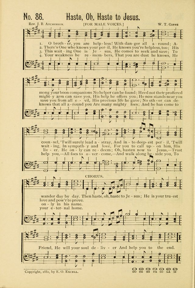 The Gospel in Song: combining "Sing the Gospel", "Echoes of Eden", and Other Selected Songs and Solos for the Sunday school page 86