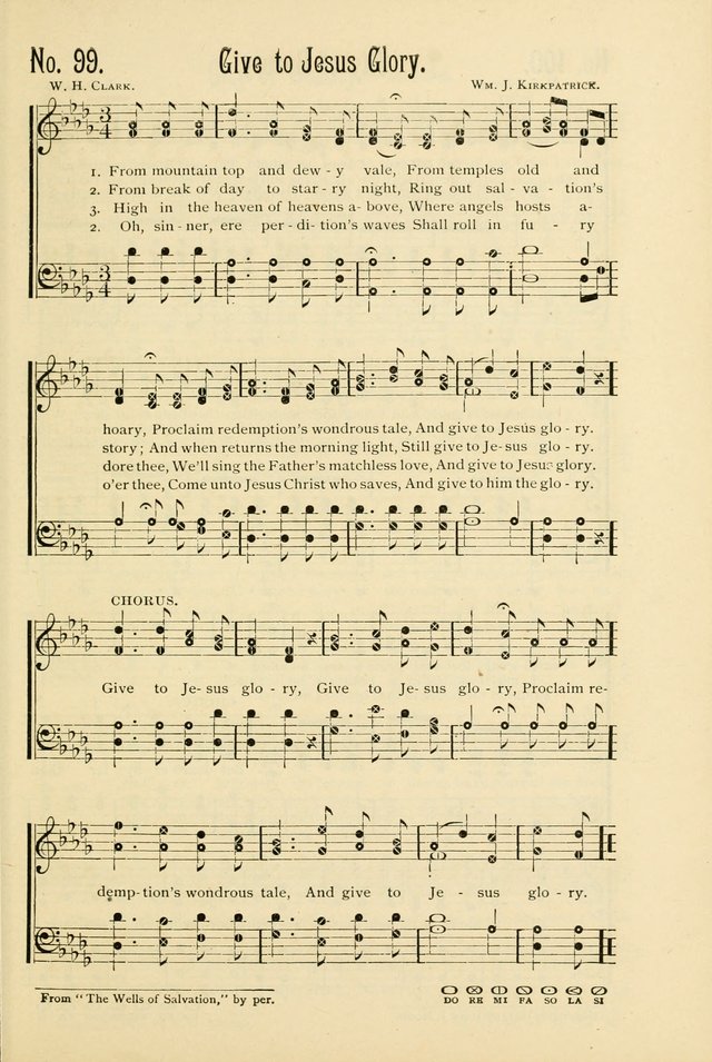 The Gospel in Song: combining "Sing the Gospel", "Echoes of Eden", and Other Selected Songs and Solos for the Sunday school page 99