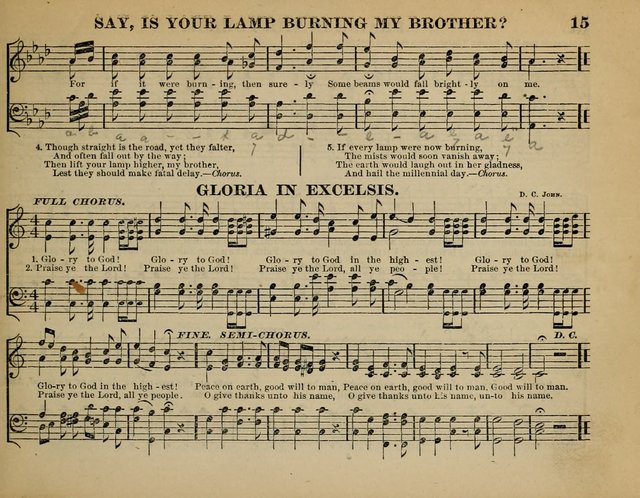 The Guiding Star for Sunday Schools: a new collection of Sunday school songs, together with a great variety of anniversary pieces written expressly for this worke page 15