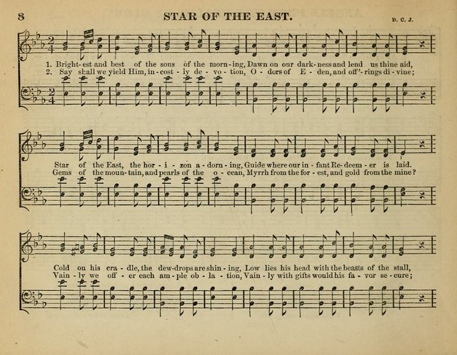The Guiding Star for Sunday Schools: a new collection of Sunday school songs, together with a great variety of anniversary pieces written expressly for this worke page 8