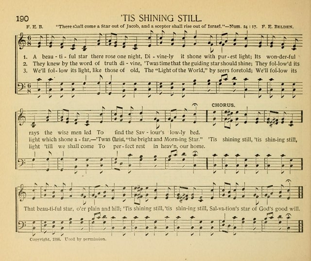 The Gospel Song Sheaf: for Sunday schools and young peoples meetings, comprising primary songs, intermediate songs, gospel and special songs, and old hymns and tunes page 190