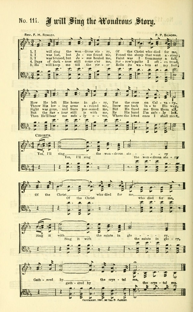 Gospel Songs: for use in Church and Evangelistic meetings page 107