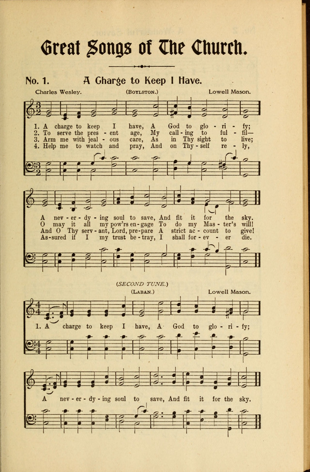 Great Songs of the Church page 1