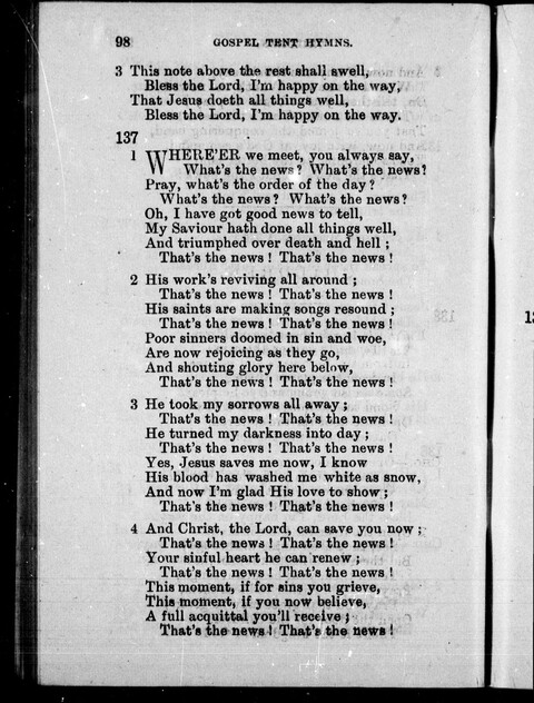 Gospel Tent Hymns page 97