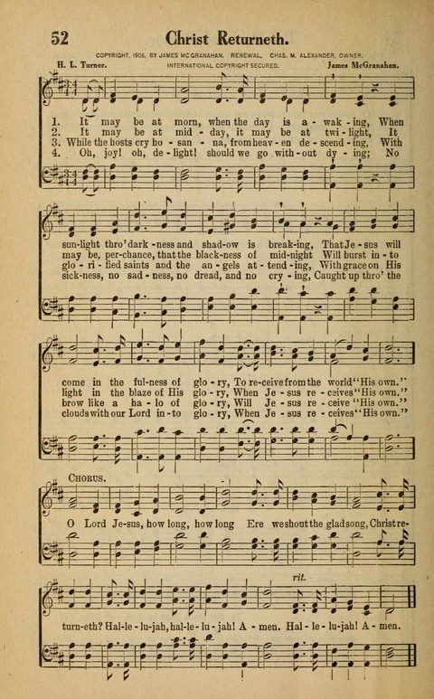 Great Tabernacle Hymns page 52