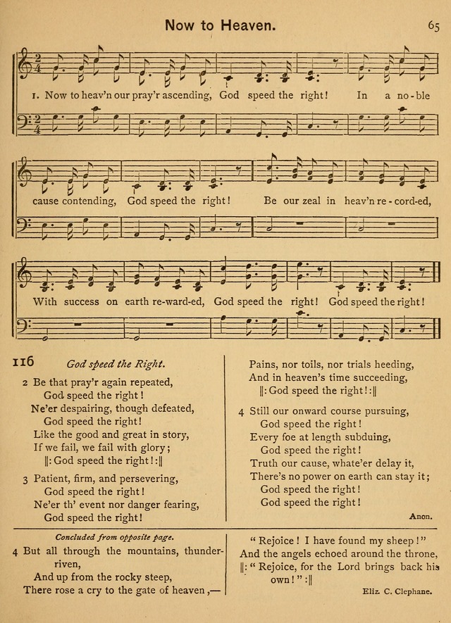 Good-Will Songs: a Compilation of Hymns and Tunes page 66