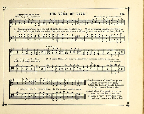 The Gem of Gems: a choice collection of sacred songs, original and selected, for the use of Sunday-Schools, Bible Classes and Social Worship page 115