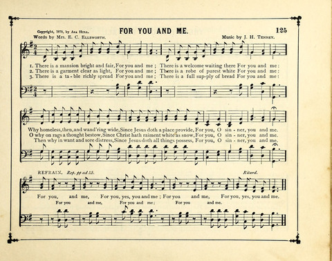 The Gem of Gems: a choice collection of sacred songs, original and selected, for the use of Sunday-Schools, Bible Classes and Social Worship page 125