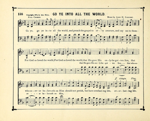 The Gem of Gems: a choice collection of sacred songs, original and selected, for the use of Sunday-Schools, Bible Classes and Social Worship page 158