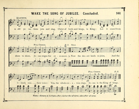 The Gem of Gems: a choice collection of sacred songs, original and selected, for the use of Sunday-Schools, Bible Classes and Social Worship page 161