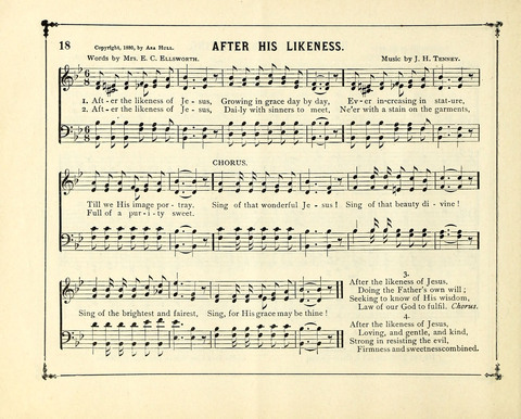The Gem of Gems: a choice collection of sacred songs, original and selected, for the use of Sunday-Schools, Bible Classes and Social Worship page 18