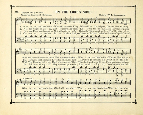 The Gem of Gems: a choice collection of sacred songs, original and selected, for the use of Sunday-Schools, Bible Classes and Social Worship page 24