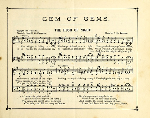 The Gem of Gems: a choice collection of sacred songs, original and selected, for the use of Sunday-Schools, Bible Classes and Social Worship page 3