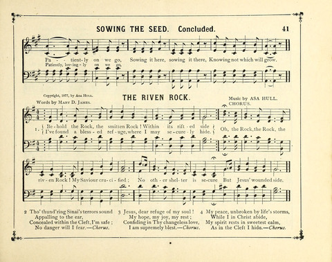 The Gem of Gems: a choice collection of sacred songs, original and selected, for the use of Sunday-Schools, Bible Classes and Social Worship page 41