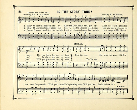 The Gem of Gems: a choice collection of sacred songs, original and selected, for the use of Sunday-Schools, Bible Classes and Social Worship page 84