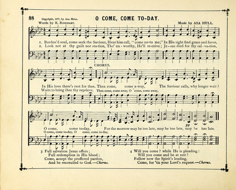 The Gem of Gems: a choice collection of sacred songs, original and selected, for the use of Sunday-Schools, Bible Classes and Social Worship page 88