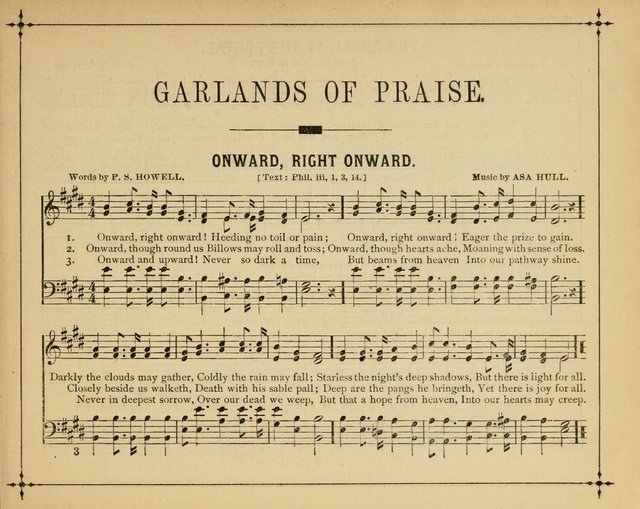 Garlands of Praise: a choice collection of original and selected hymns and tunes suitable for Sunday-Schools, Bible classes and the home circle page 8