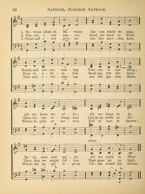 The Hosanna: a book of hymns, songs, chants, and anthems for children page 30