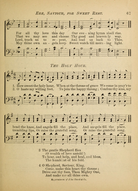 The Hosanna: a book of hymns, songs, chants, and anthems for children page 67