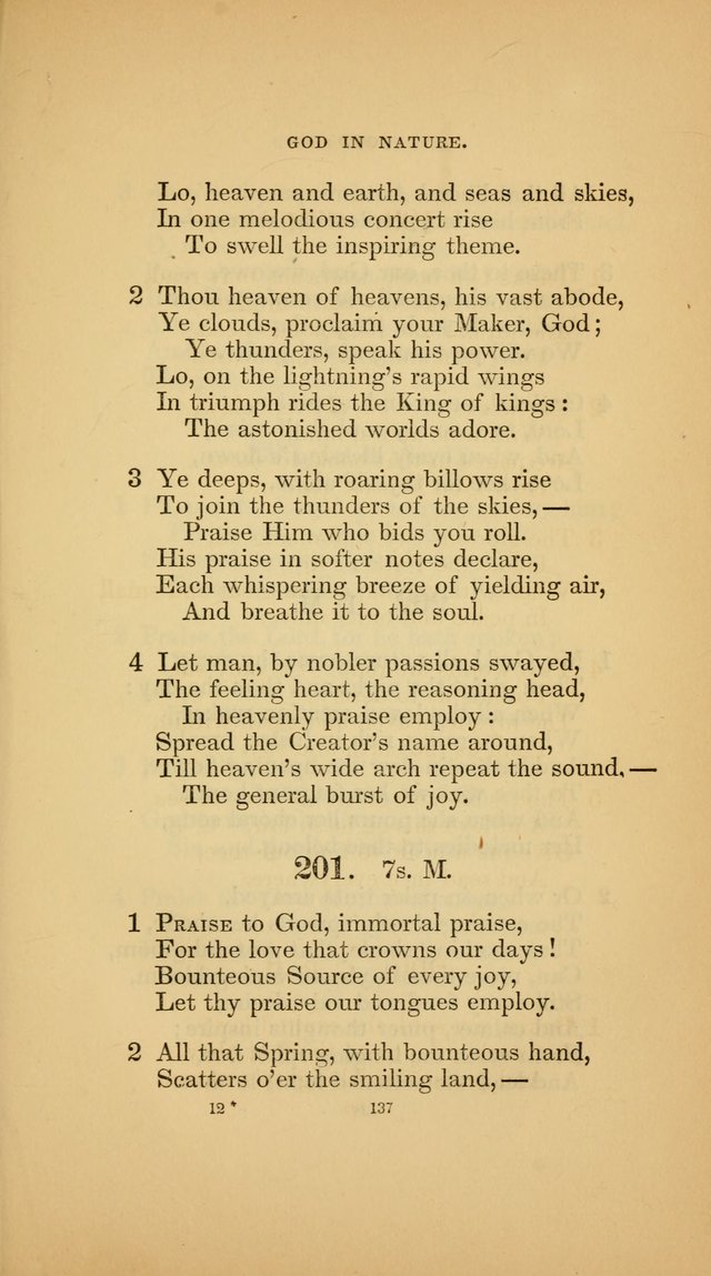 Hymns for the Church of Christ (3rd thousand) page 137