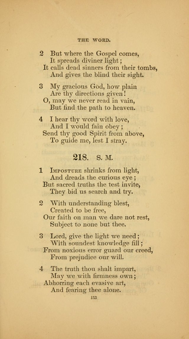 Hymns for the Church of Christ (3rd thousand) page 153