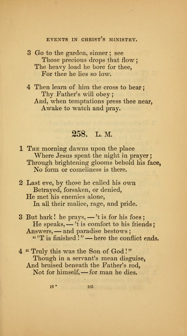 Hymns for the Church of Christ (3rd thousand) page 185