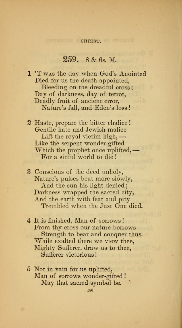 Hymns for the Church of Christ (3rd thousand) page 186