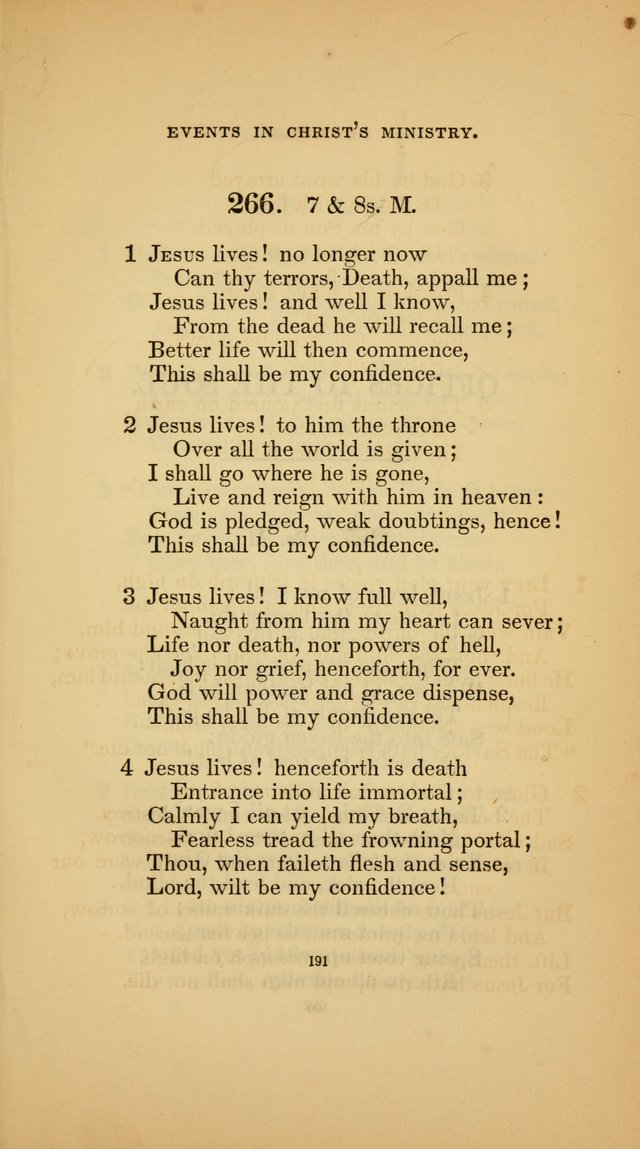 Hymns for the Church of Christ (3rd thousand) page 191