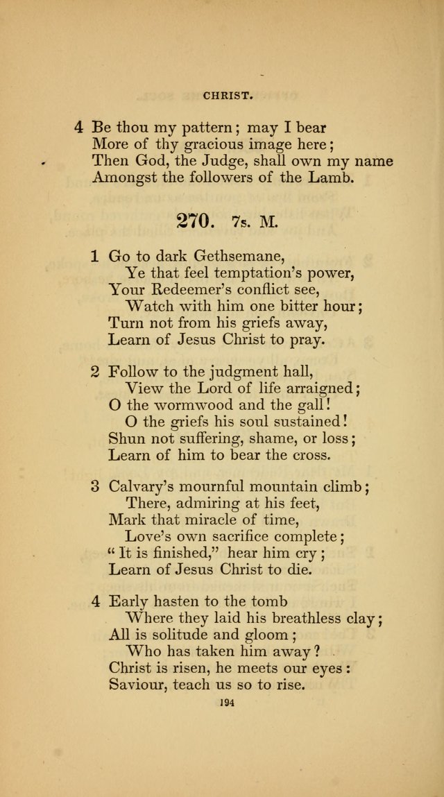 Hymns for the Church of Christ (3rd thousand) page 194