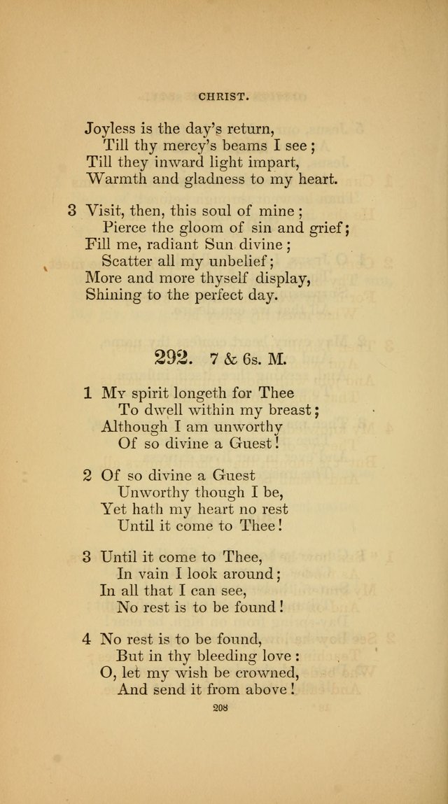 Hymns for the Church of Christ (3rd thousand) page 208