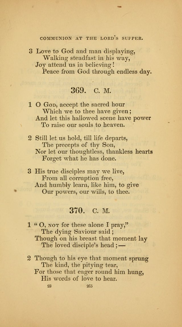 Hymns for the Church of Christ (3rd thousand) page 265