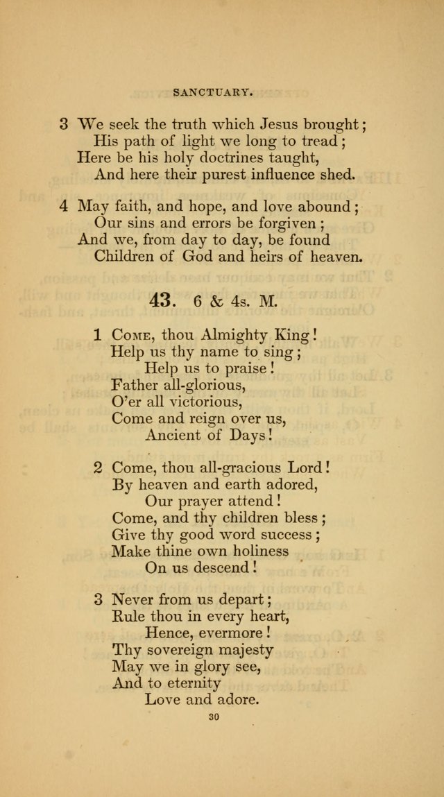 Hymns for the Church of Christ (3rd thousand) page 30