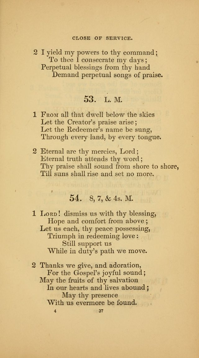 Hymns for the Church of Christ (3rd thousand) page 37