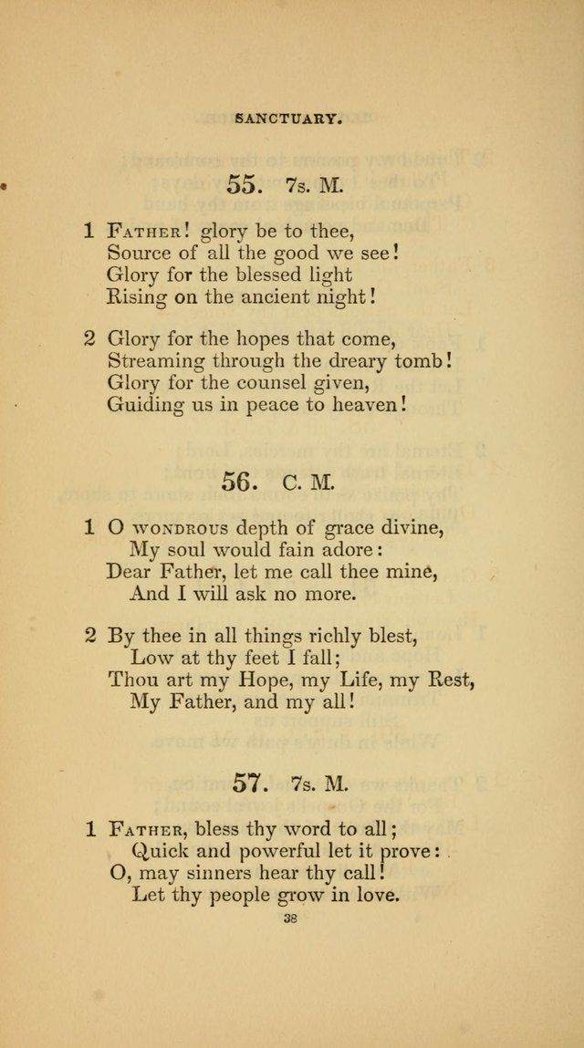 Hymns for the Church of Christ (3rd thousand) page 38