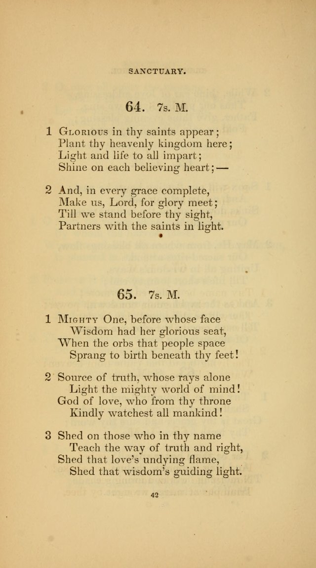 Hymns for the Church of Christ (3rd thousand) page 42