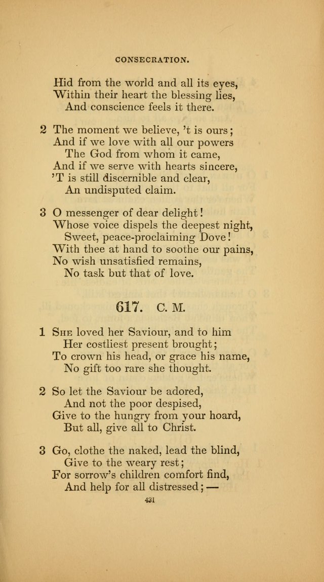 Hymns for the Church of Christ (3rd thousand) page 431