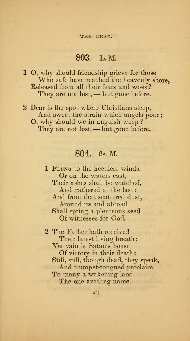 Hymns for the Church of Christ (3rd thousand) page 571