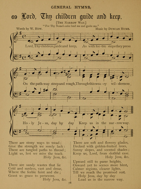 Hymns for Elementary Schools: original and selected page 78