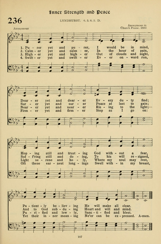 Hymns for the Living Age page 187